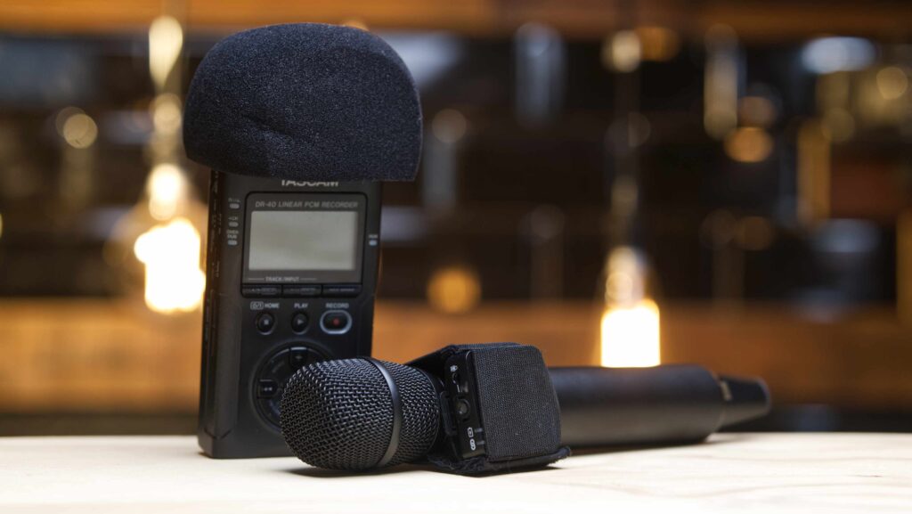 how to record audio at a wedding